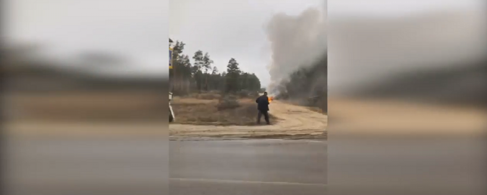 В Калачеевском районе сгорело авто владельца камер фиксации нарушений ПДД: появилось видео
